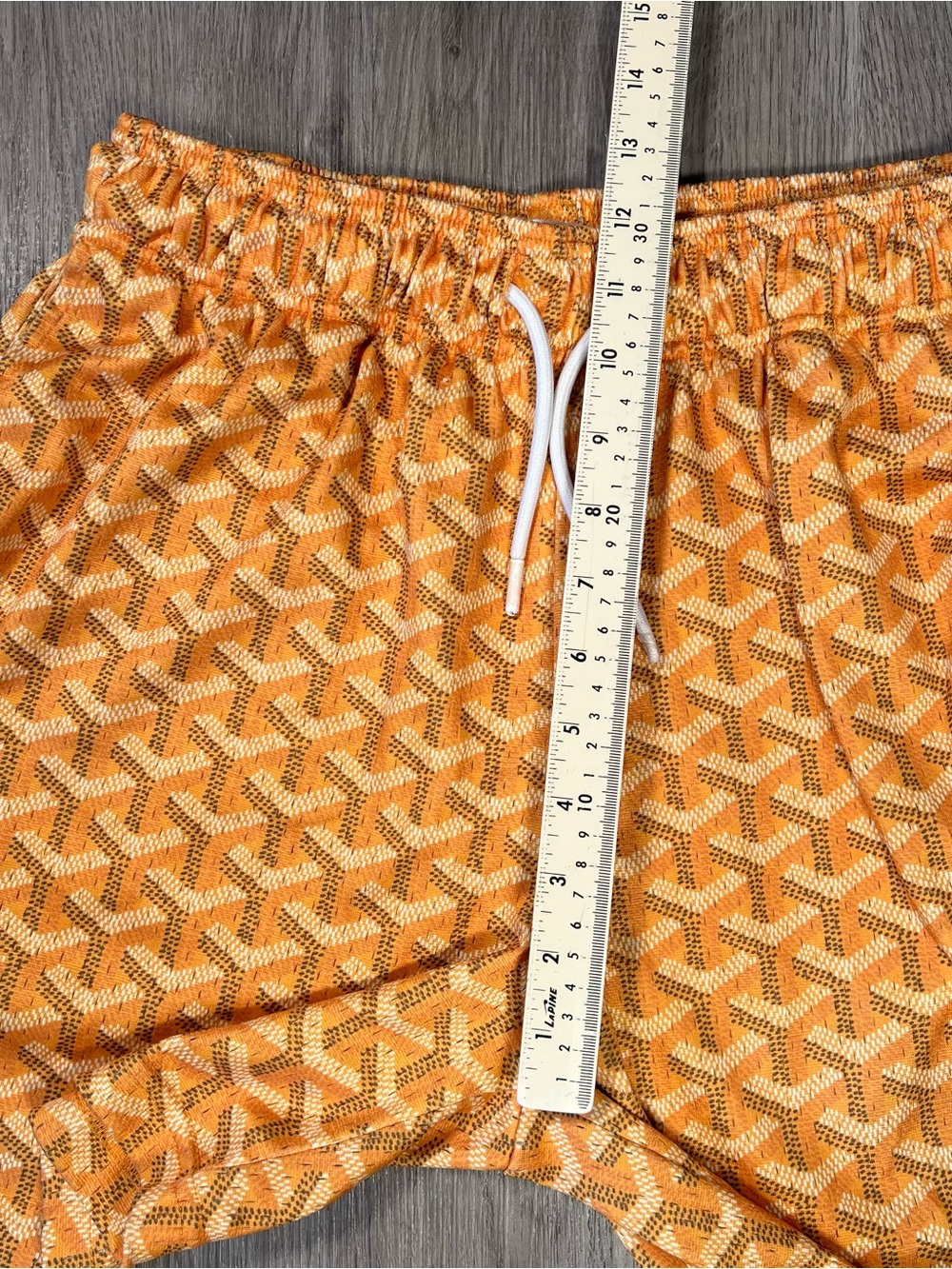 Mr Remade Shorts Mens All Over Luxury Designer Logo Print Monogram M Mesh 5.5” - Picture 6 of 7